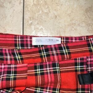 Zara - Plaid Skort - Used Size 13/14